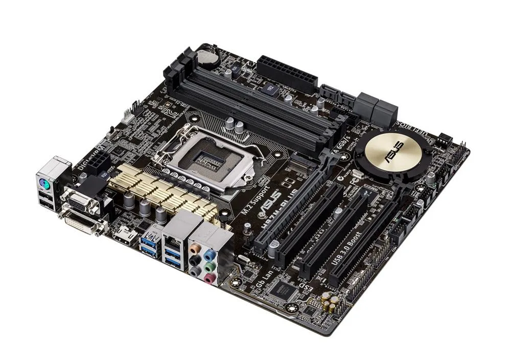 90MB0IM0-M0EAY0 - Asus H97M-PLUS Desktop Motherboard Intel H97 Express Chipset Socket H3 LGA-1150