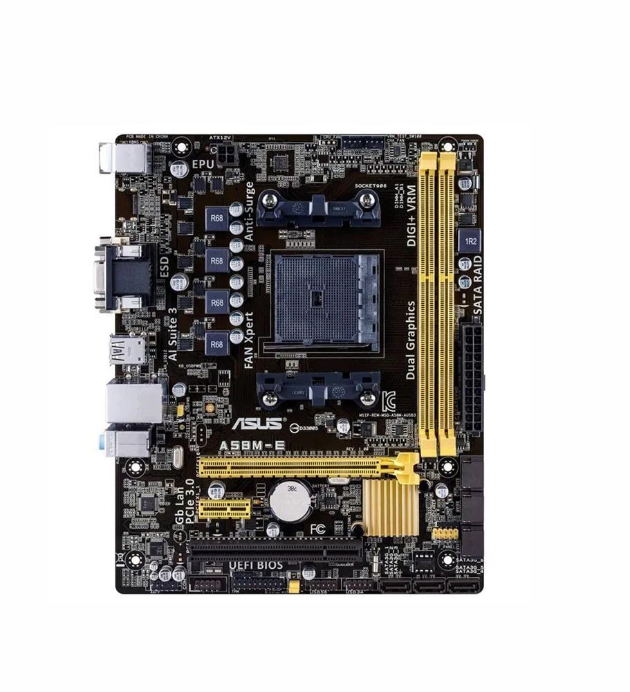 90MB0IZ0-M0EAY0 - Asus A58M-E Desktop Motherboard AMD A58 Chipset Socket FM2+