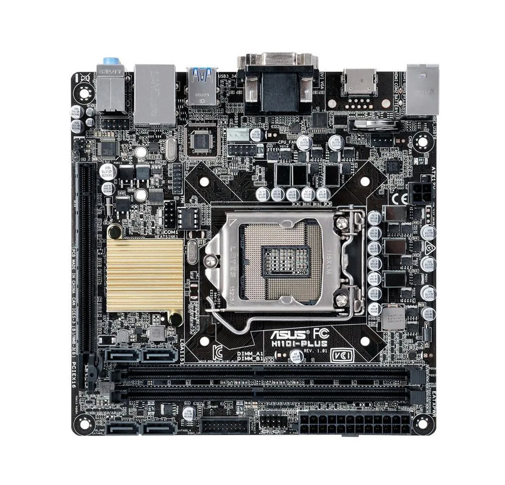 90MB0PX0-M0EAY0 - Asus H110I-PLUS Desktop Motherboard Intel H110 Chipset Socket H4 LGA-1151