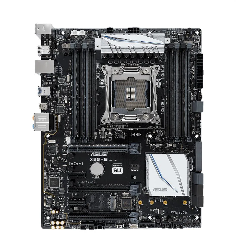 90MB0QL0-M0EAY0 - Asus X99-E Desktop Motherboard Intel X99 Chipset Socket LGA 2011-v3