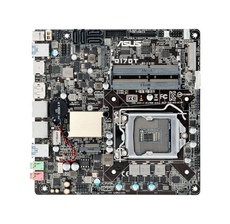 90MB0QS0-M0EAYC - Asus Q170T/CSM Desktop Motherboard Intel Q170 Chipset Socket H4 LGA-1151