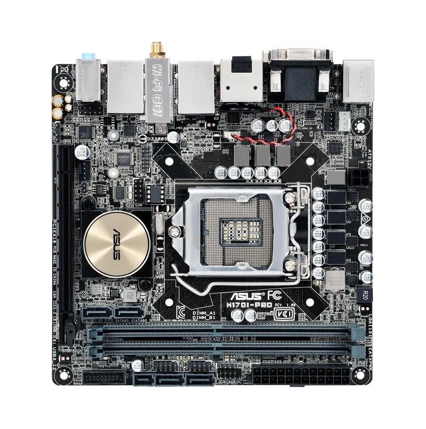 90MB0RE0-M0EAY0 - Asus H170I-PRO Desktop Motherboard Intel H170 Chipset Socket H4 LGA-1151