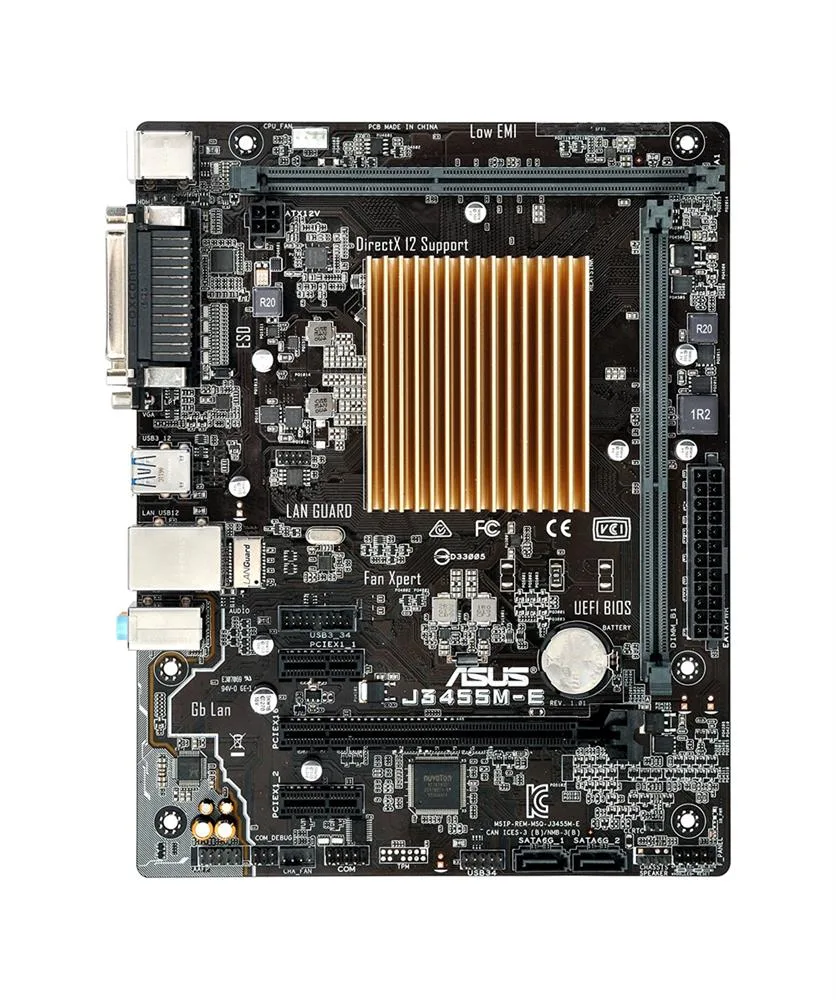 90MB0RS0-M0EAY0 - Asus J3455M-E Desktop Motherboard Intel Chipset Intel Celeron J3455 Quad-core (4 Core) 1.5GHz