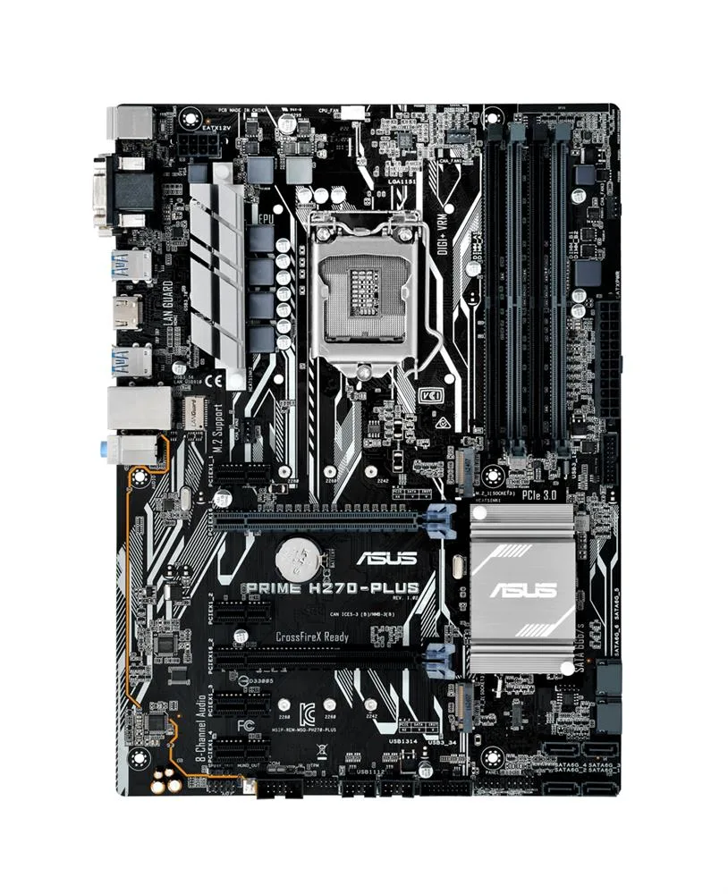90MB0S90-M0EAY0 - Asus PRIME H270-PLUS Desktop Motherboard Intel H270 Chipset Socket H4 LGA-1151
