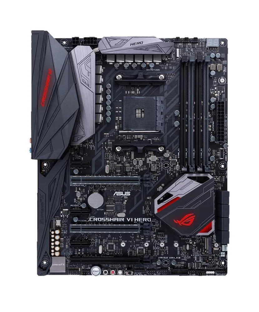 90MB0SC0-M0EAY0 - ASUS ROG CROSSHAIR VI HERO Desktop Motherboard AMD X370 Chipset Socket AM4