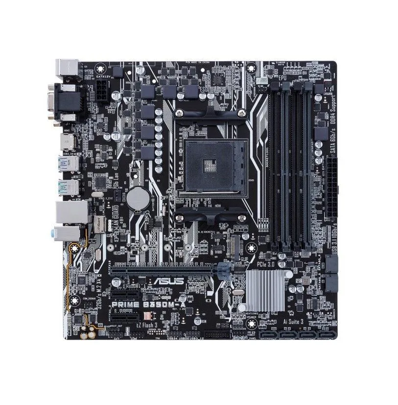 90MB0TE0-M0AAY0 - Asus Prime B350M-A/CSM Desktop Motherboard AMD B350 Chipset Socket AM4