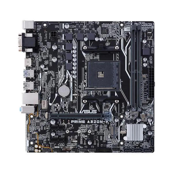 90MB0TV0-M0EAYC - Asus Prime A320M-K/CSM Desktop Motherboard AMD A320 Chipset Socket AM4