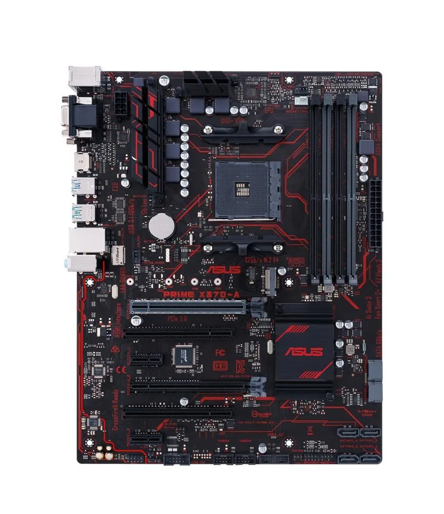 90MB0UN0-M0EAY0 - Asus Prime X370-A Desktop Motherboard AMD X370 Chipset Socket AM4