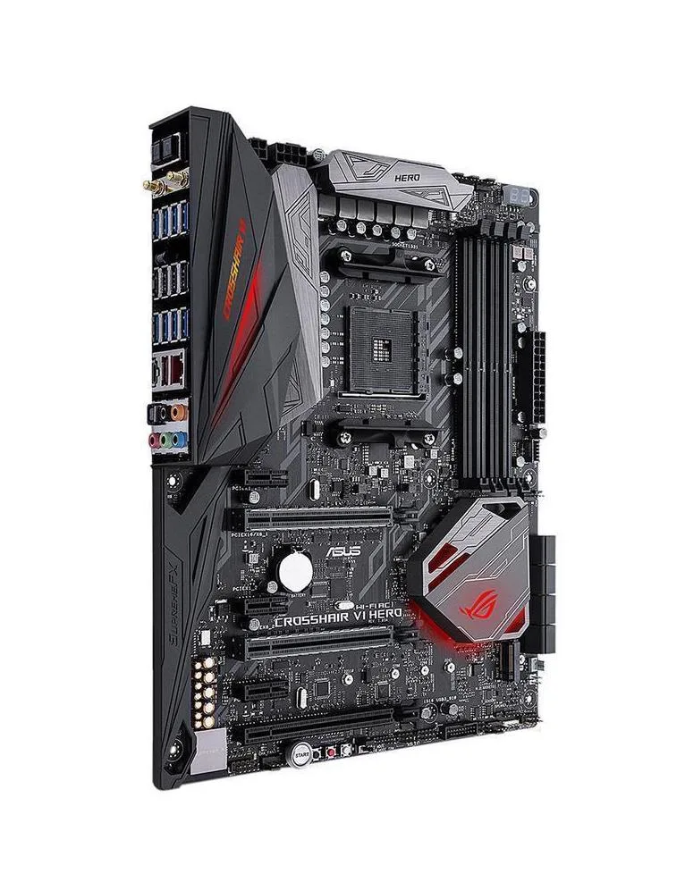 90MB0UT0-M0AAY0 - ASUS ROG CROSSHAIR VI HERO (WI-FI AC) Desktop Motherboard AMD X370 Chipset Socket AM4