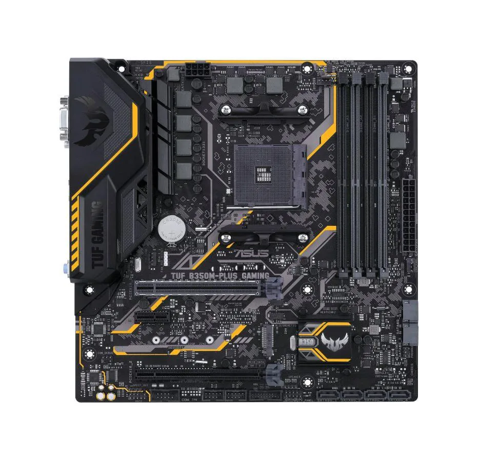 90MB0UU0-M0EAY0 - ASUS TUF B350M-PLUS GAMING Desktop Motherboard AMD B350 Chipset Socket AM4