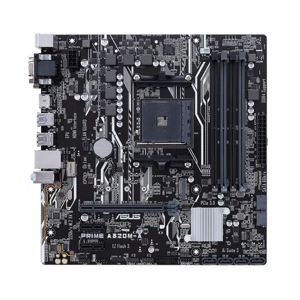 90MB0VA0-M0EAY0 - Asus Prime A320M-A Desktop Motherboard AMD A320 Chipset Socket AM4