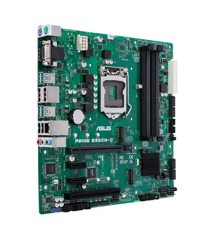 90MB0W80-M0EAYC - Asus Prime B360M-C/CSM Desktop Motherboard Intel B360 Chipset Socket H4 LGA-1151