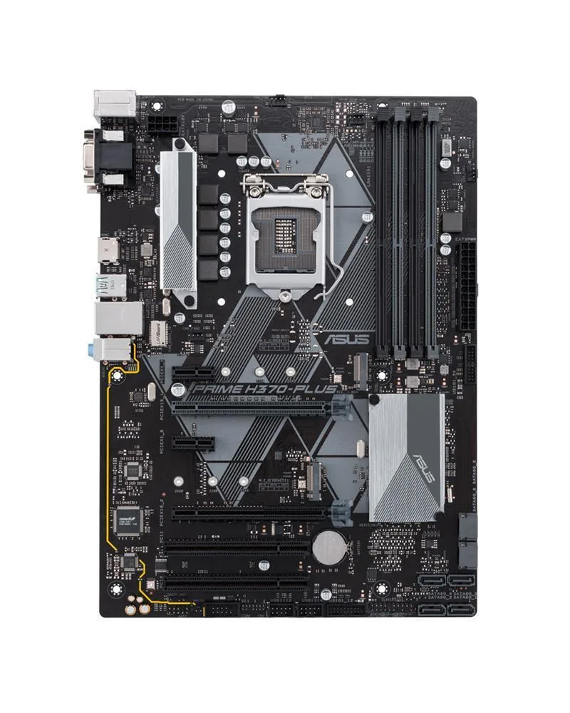 90MB0WC0-M0EAY0 - Asus Prime H370M-Plus Desktop Motherboard Intel H370 Chipset Socket H4 LGA-1151