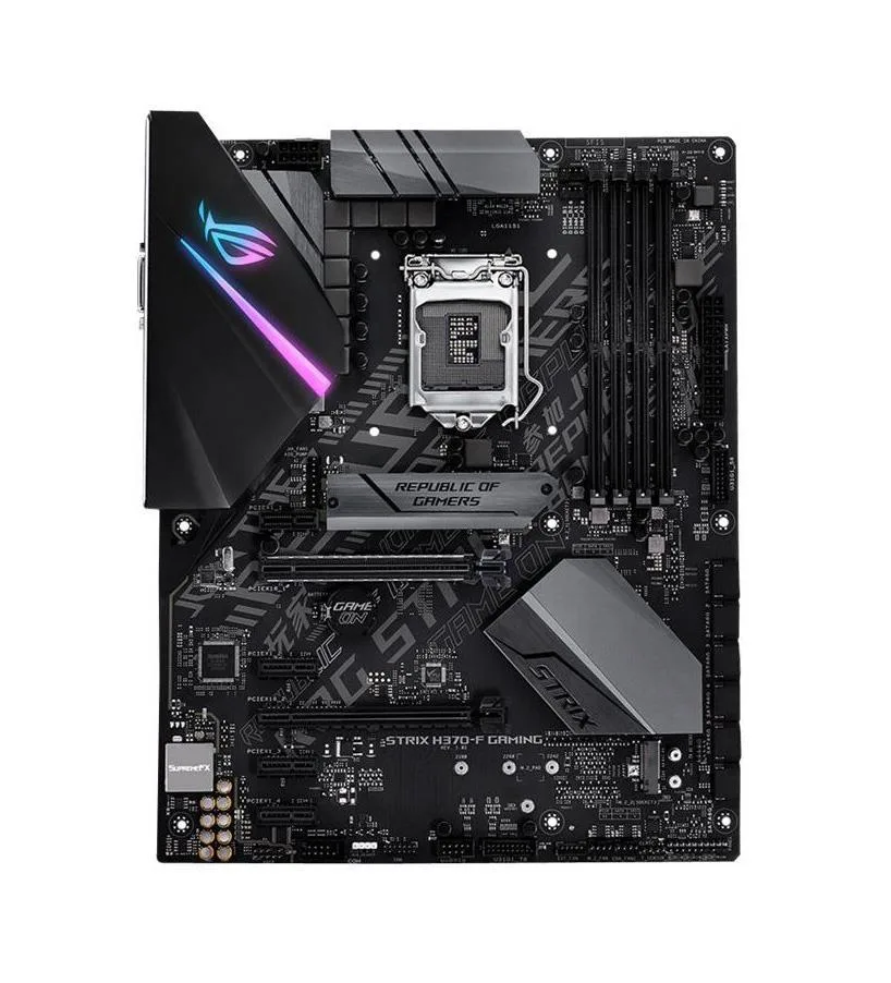 90MB0WF0-M0AAY0 - ASUS ROG Strix H370-F GAMING Desktop Motherboard Intel H370 Chipset Socket H4 LGA-1151