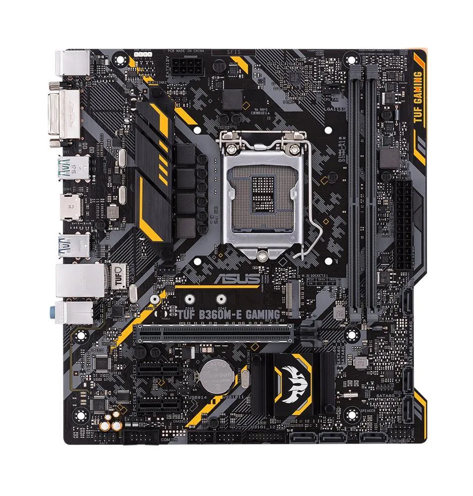 90MB0WK0-M0AAY0 - ASUS TUF B360M-E GAMING Desktop Motherboard Intel B360 Chipset Socket H4 LGA-1151