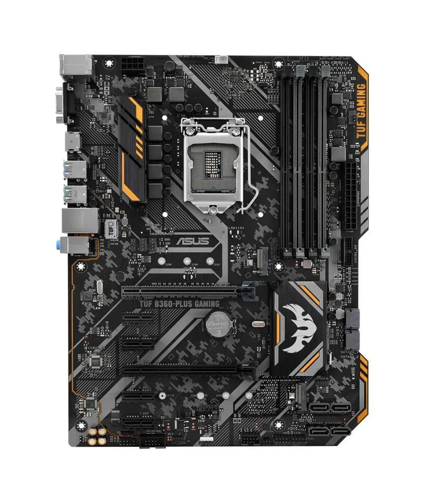 90MB0WN0-M0EAY0 - ASUS TUF B360M-PLUS GAMING Desktop Motherboard Intel B360 Chipset Socket H4 LGA-1151