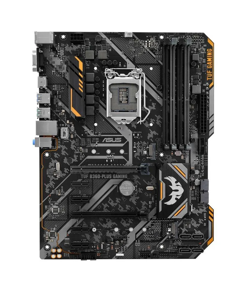 90MB0X10-M0AAY0 - ASUS TUF B360-PLUS GAMING Desktop Motherboard Intel B360 Chipset Socket H4 LGA-1151