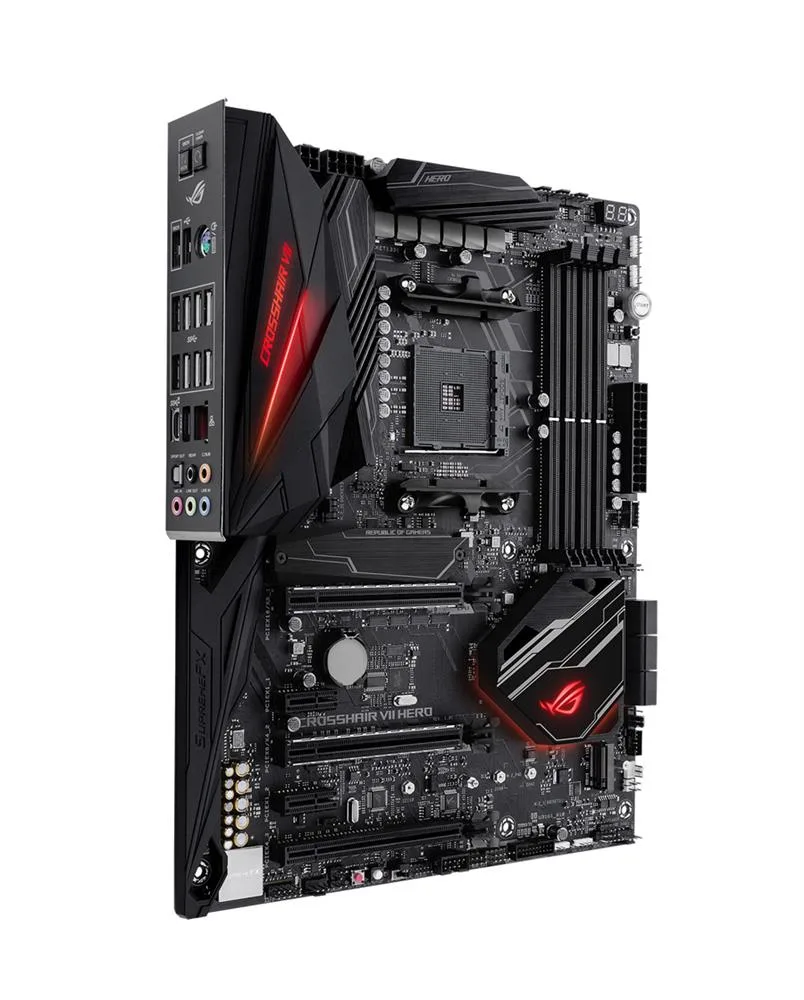 90MB0XF0-M0AAY0 - ASUS ROG CROSSHAIR VII HERO (WI-FI) Desktop Motherboard AMD X470 Chipset Socket AM4