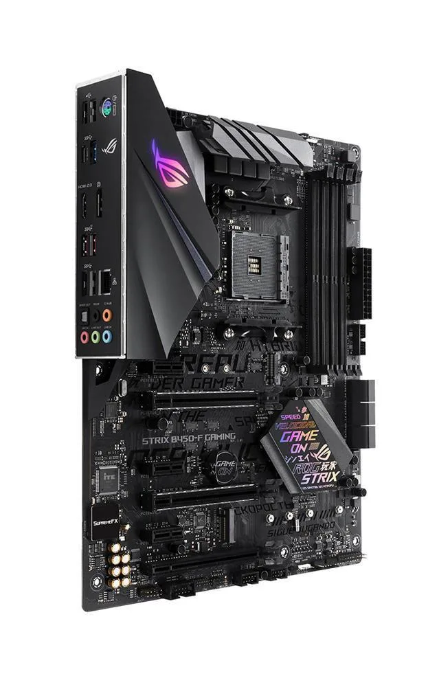 90MB0YS0-M0EAY0 - ASUS ROG Strix B450-F GAMING Desktop Motherboard AMD B450 Chipset Socket AM4