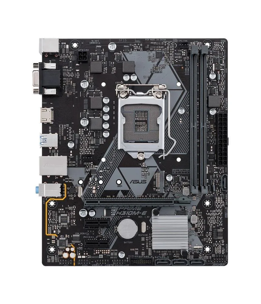 90MB0Z20-M0EAY0 - Asus Prime H310M-E R2.0 Desktop Motherboard Intel H310 Chipset Socket H4 LGA-1151