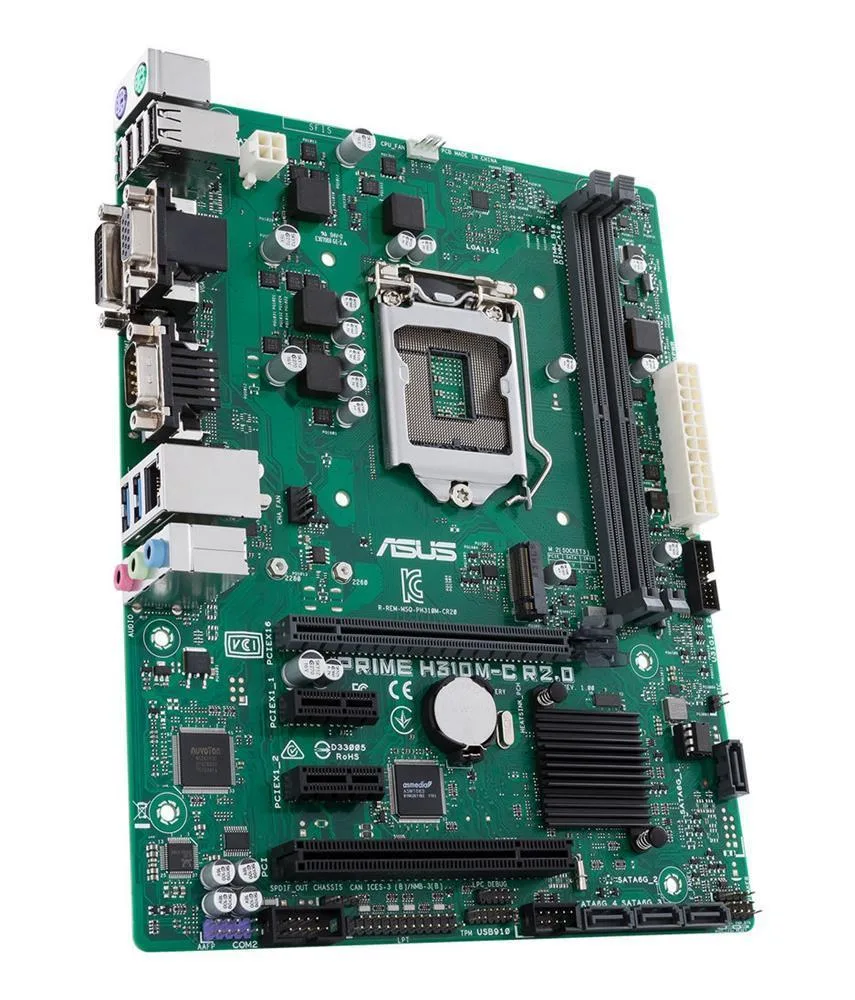 90MB0ZM0-M0EAYC - Asus Prime H310M-C R2.0/CSM Desktop Motherboard Intel H310 Chipset Socket H4 LGA-1151