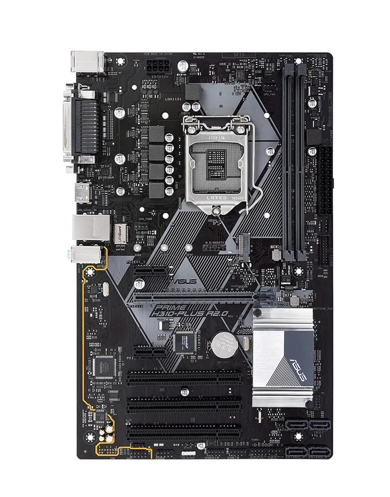 90MB0ZV0-M0EAY0 - Asus Prime H310-PLUS R2.0 Desktop Motherboard Intel H310 Chipset Socket H4 LGA-1151