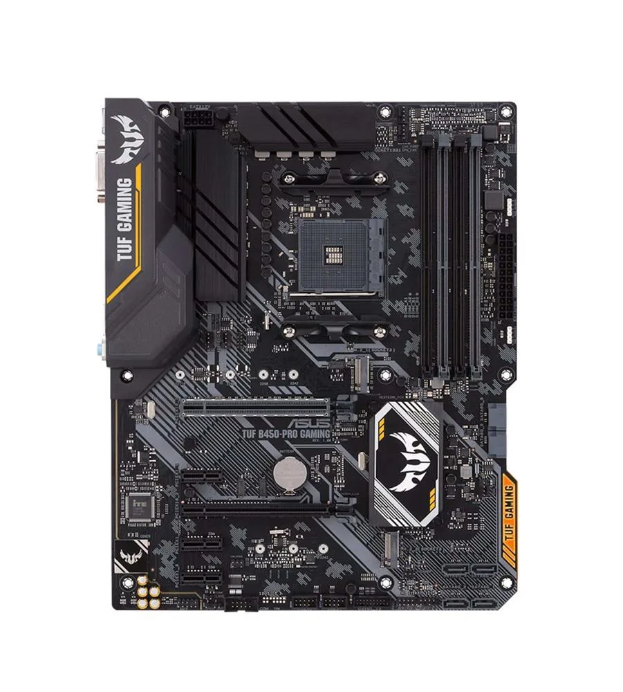 90MB10C0-M0EAY0 - ASUS TUF B450-PRO GAMING Desktop Motherboard AMD B450 Chipset Socket AM4