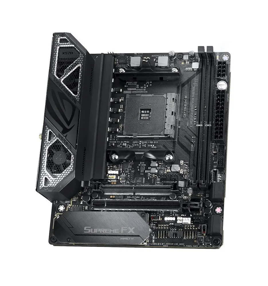 90MB11Q0-M0EAY0 - Asus ROG Crosshair VIII Impact Desktop Motherboard AMD X570 Chipset Socket AM4