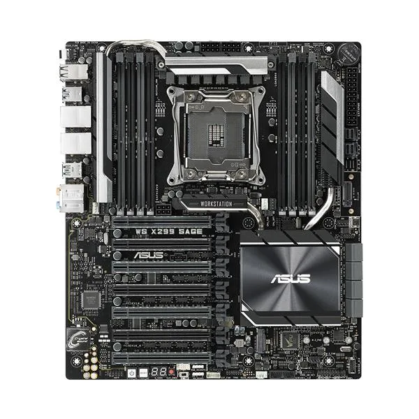 90SW0070-M0EAY0 - Asus WS X299 SAGE Workstation Motherboard Intel X299 Chipset Socket R4 LGA-2066