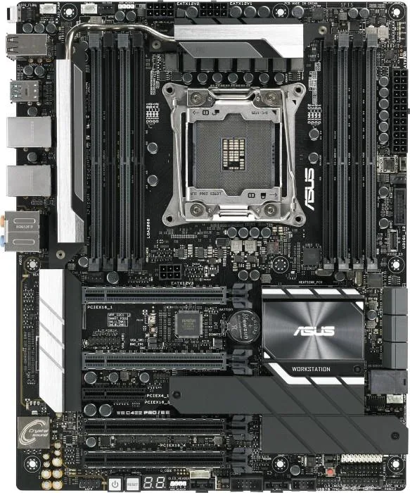 90SW0080-M0EAY0 - Asus WS C422 PRO/SE Workstation Motherboard Intel C422 Chipset Socket R4 LGA-2066