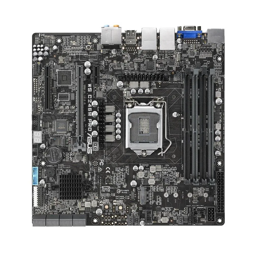 90SW00E0-M0EAY0 - Asus WS C246M PRO Workstation Motherboard Intel C246 Chipset Socket H4 LGA-1151