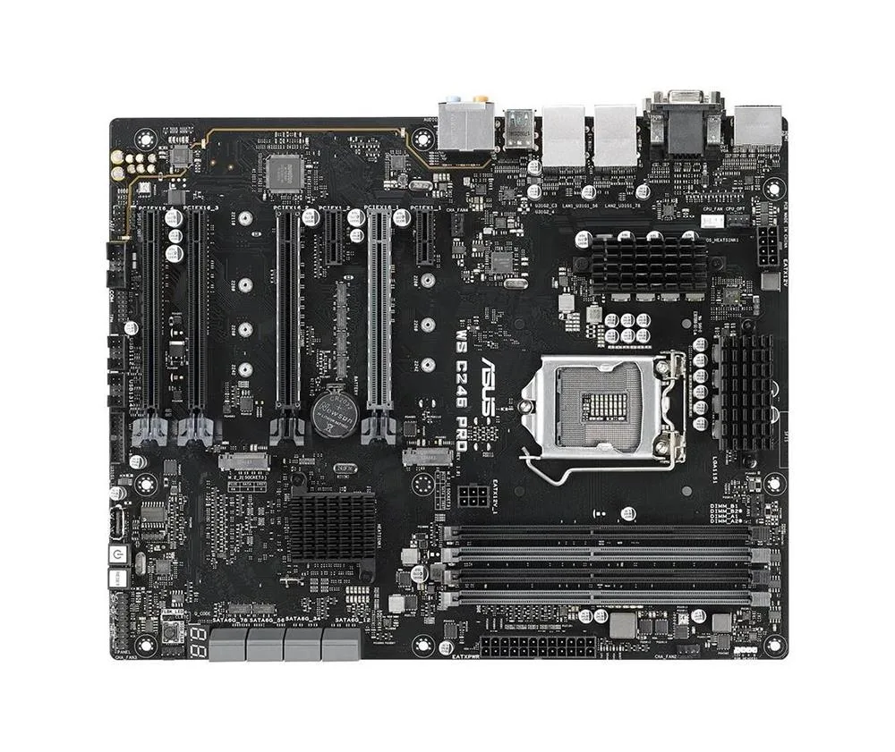 90SW00G0-M0EAY0 - Asus WS C246 PRO Workstation Motherboard Intel C246 Chipset Socket H4 LGA-1151