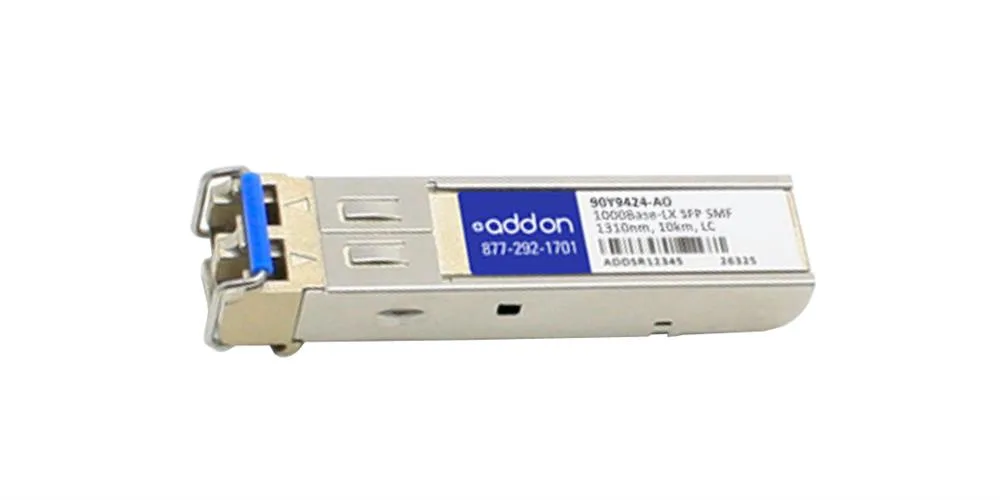 90Y9424AO - Addonics 1Gbps 1000Base-LX Single-mode Fiber 10km 1310nm Duplex LC Connector SFP Transceiver Module