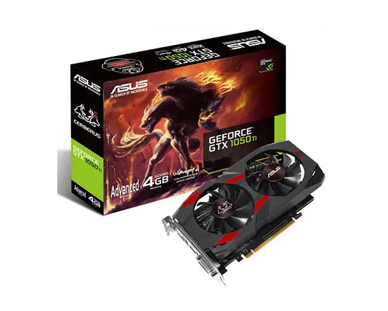 90YV0A75-M0NA00 - Asus Cerberus CERBERUS-GTX1050TI-A4G GeForce GTX 1050 Ti Graphic Card 1328MHz Core 1442MHz Boost Clock 4GB GDDR5 PCI Express 3.0 Dual Slot Space Required