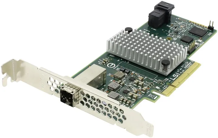 9300-4I4E - LSI Logic 12GB PCI-Express 3.0 X8 Low Profile Fibre Channel Host Bus Adapter