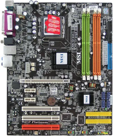945P NEO-F - MSI Desktop Board Pentium 4, Pentium 4 (Extreme Edition), Pentium D, Celeron-D Intel 945P Socket T 533MHz, 800MHz, 1066MHz FSB