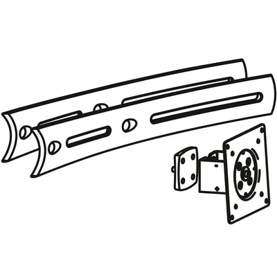 97-446-200 - Ergotron DS100 Crossbar Extender, Short