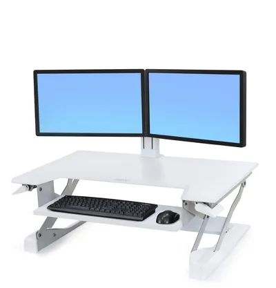 97-934-062 - Ergotron WorkFit Dual Monitor Kit (White)