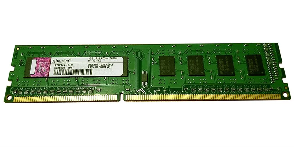 9905474-001 - Kingston 1GB PC3-10600 DDR3-1333MHz non-ECC Unbuffered CL9 UDIMM Single-Rank Memory Module
