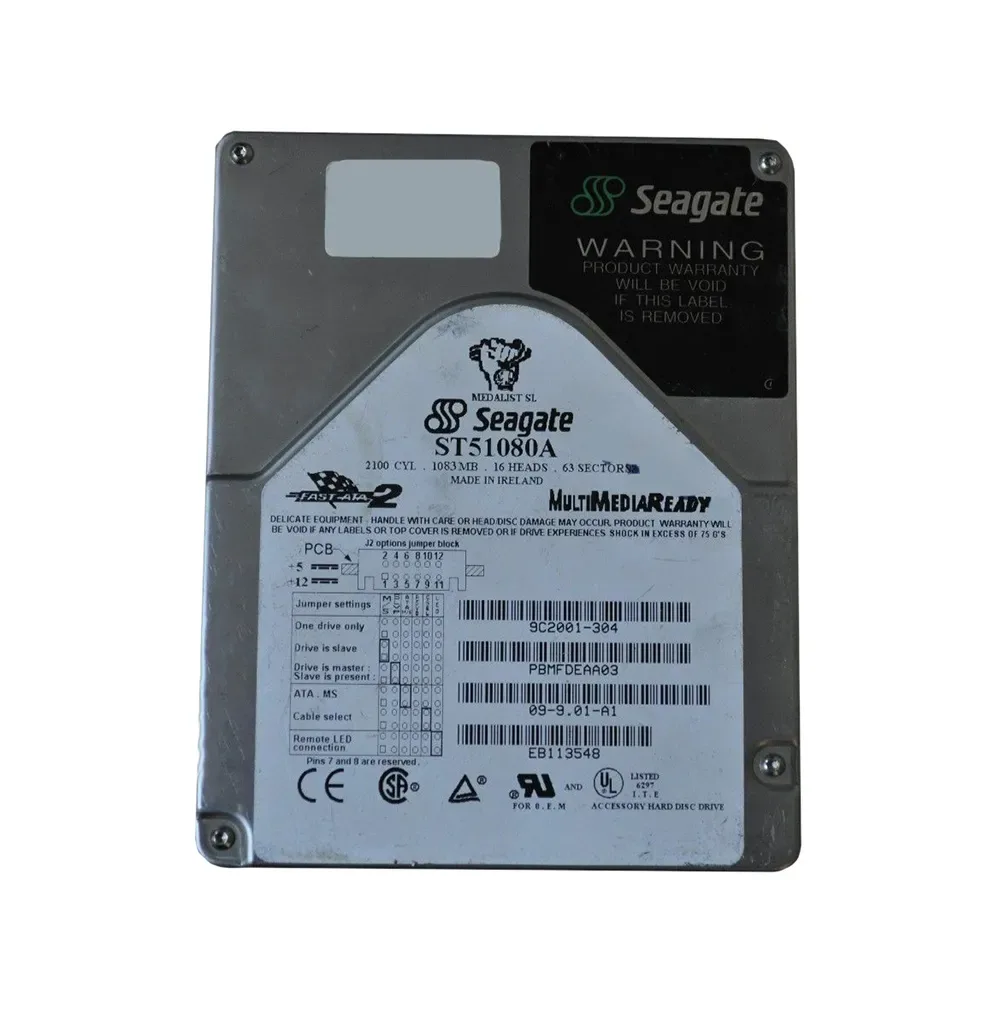 9C2001-304 - Seagate Fast 1GB 5400RPM ATA 128KB Cache 3.5-inch Hard Drive