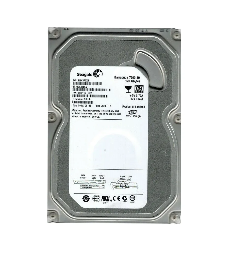 9CY11C-621 - Seagate 120GB 7200RPM SATA 3Gb/s 3.5-inch Hard Drive
