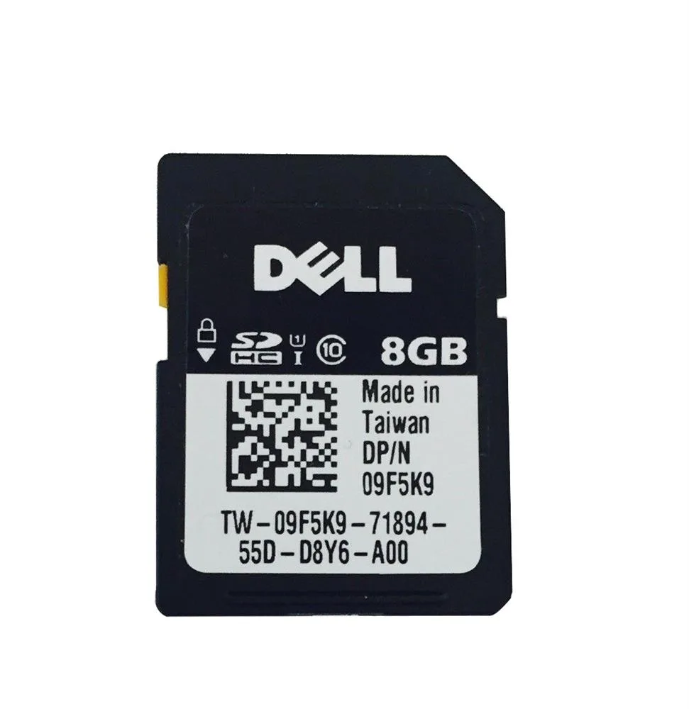 9F5K9 - Dell 8GB Class 10 SDHC Flash Memory Card