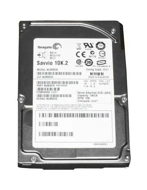 9F6066-661 - Seagate 146GB 10000RPM SAS 3Gb/s 16MB Cache 2.5-inch Hard Drive