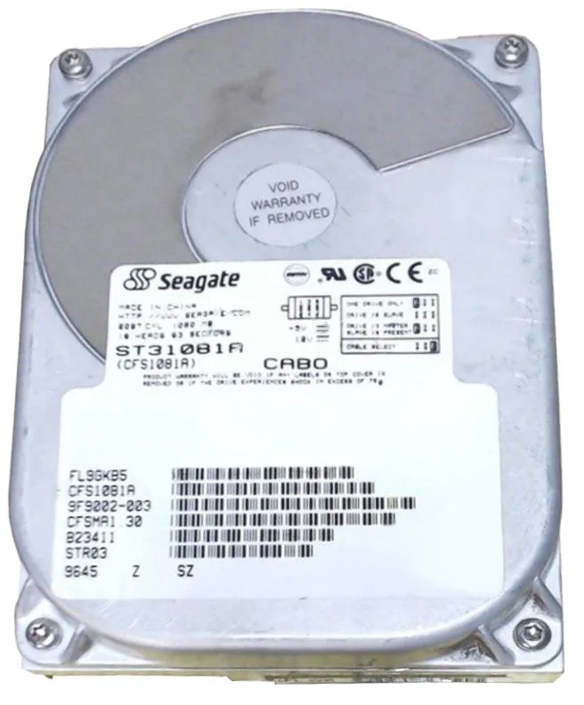 9F9002-003 - Seagate 1GB 3600RPM ATA 3.5-inch Hard Drive