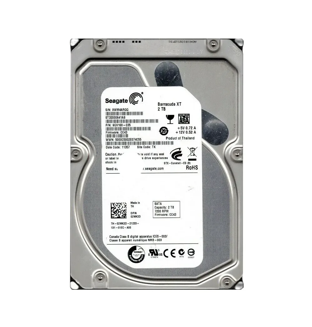 9GV168-035 - Seagate BarraCuda XT 2TB 7200RPM SATA 6Gb/s NCQ 32MB Cache (CE) 3.5-inch Hard Drive