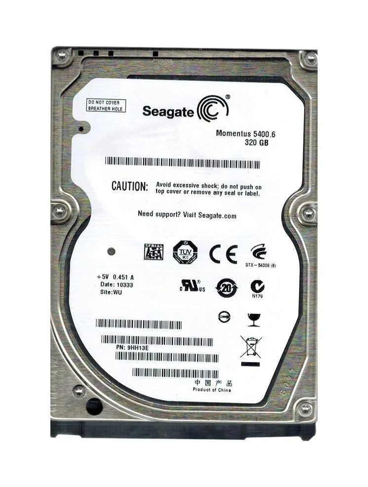 9HH13E-881 - Seagate Momentus 5400.6 320GB 5400RPM SATA 3Gb/s 8MB Cache (CE) 2.5-inch Hard Drive