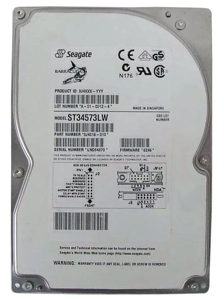 9J4016-010 - Seagate 4GB 7200RPM Ultra SCSI 3.5-inch Hard Drive