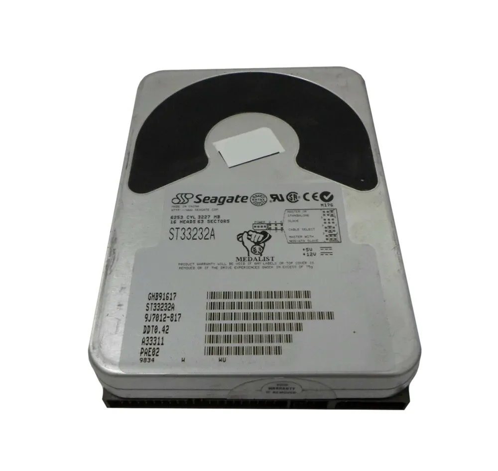 9J7012-817 - Seagate Medalist 3232 3.2GB 4500RPM IDE Ultra ATA/33 (ATA-4) (CE) 3.5-inch Hard Drive