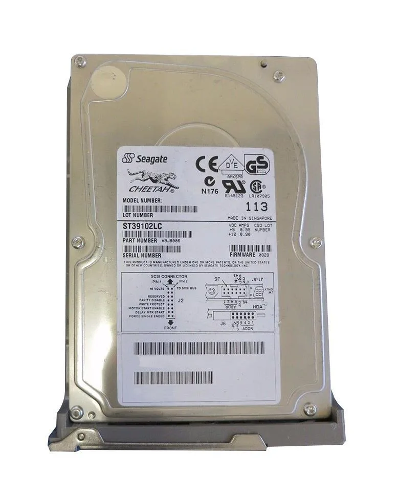 9J8006-038 - Seagate Cheetah 9LP 9.1GB 10000RPM Wide Ultra2 SCSI 80-Pin 1MB Cache 3.5-inch Hard Drive