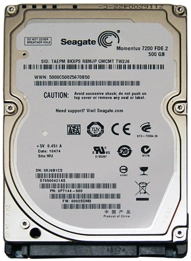 9PT144-500 - Seagate 500GB 7200RPM SATA 3Gb/s 2.5-inch Hard Drive